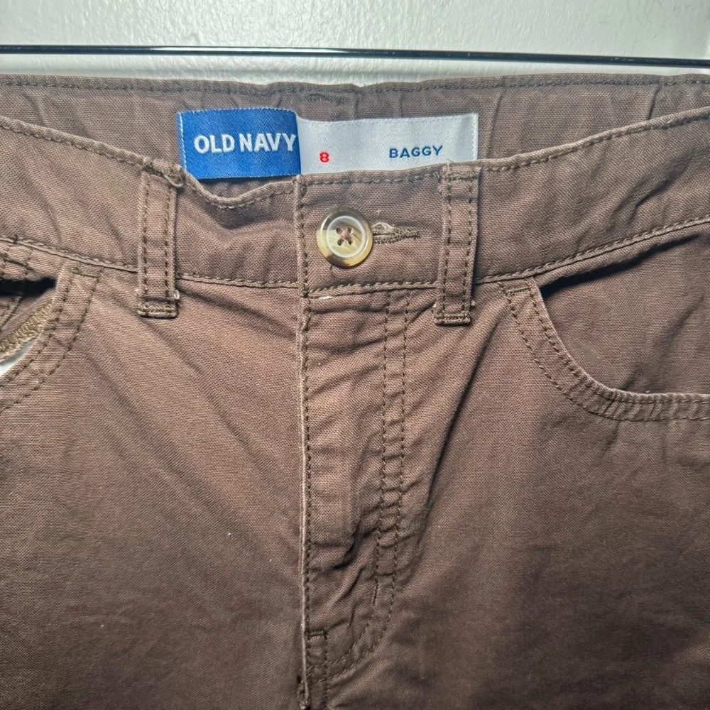Old Navy Y2K Kid’s Boy’s 8 Cargo Pants Brown Loose Fit‎ Baggy Straight Leg